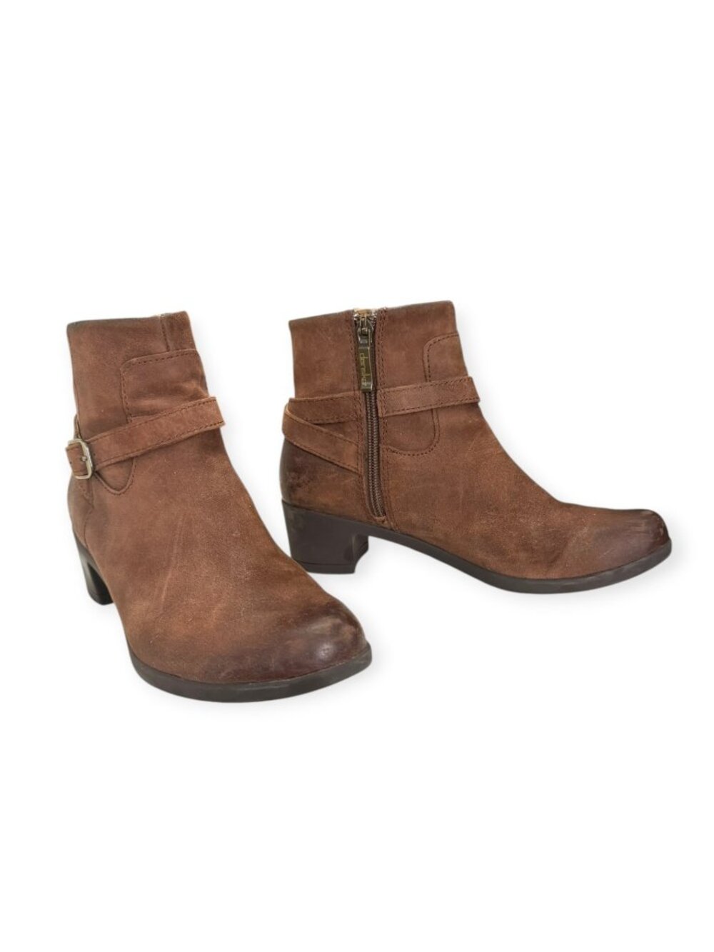 Dansko Brown Leather Harness Ankle Boots EU 36